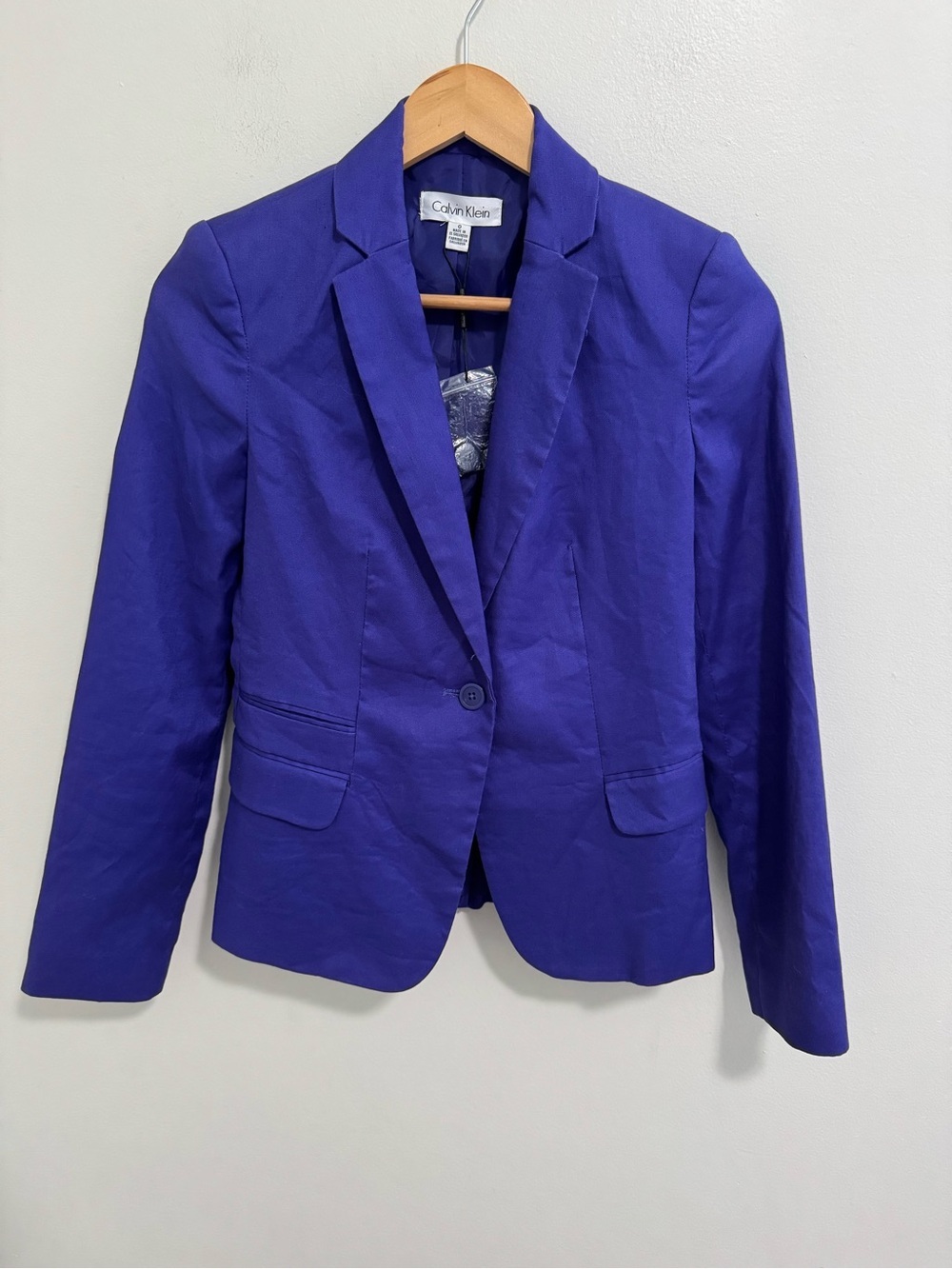 Calvin Klein NWT Linen Blend Blazer